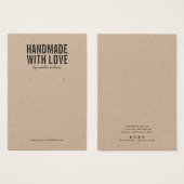 ラブクラフトイヤリングディスプレイカード付き手作り (正面&裏面)