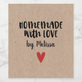 ラブクラフトエレガントクリスマスを持つ素朴手作り ワインラベル (シングルラベル)