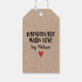 ラブクラフトギフトラベルで手作り ギフトタグ (裏面)