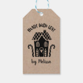 ラブクラフトクリスマスギフトタグ付き手作り ギフトタグ (裏面)