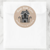 ラブクラフトクリスマスラウンドクラシックスティック製 ラウンドシール (バッグ)