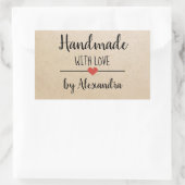 ラブクラフトスクリプトで手作りカスタムの 長方形シール (バッグ)