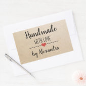 ラブクラフトスクリプトで手作りカスタムの 長方形シール (封筒)