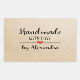 ラブクラフトスクリプトで手作りカスタムの 長方形シール