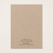 ラブクラフトネックレスディスプレイカードで作られたハート (裏面)