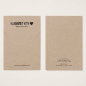 ラブクラフトネックレスディスプレイカードで手作り (正面&裏面)