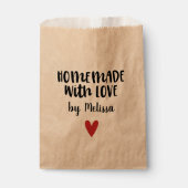 ラブクラフト付き手作りパーソナライズされた フェイバーバッグ (正面)