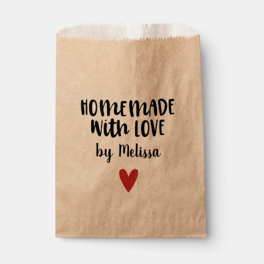 ラブクラフト付き手作りパーソナライズされた フェイバーバッグ (正面)