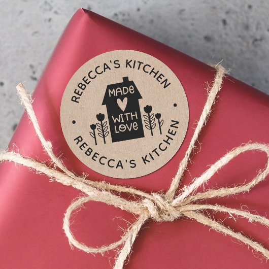 ラブクラフト付き手作りパーソナライズされた ラウンドシール