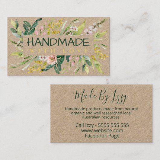 ラブクラフト春開花 名刺 (正面/裏面)