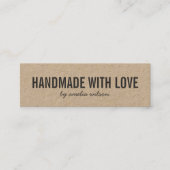 ラブクラフト素朴ソーシャルメディアで手作り スキニー名刺 (正面)