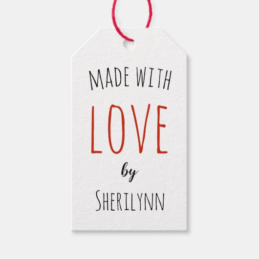 ラブクラフト製パーソナライズされた品 ギフトタグ (正面)