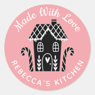 ラブクリスマスラウンドクラシックステッカーで作る ラウンドシール