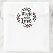 ラブクリスマスリース ラウンドシール (バッグ)