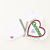 ラブクリスマス(ハート型)スパイラルノート ノートブック (内部)