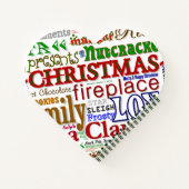 ラブクリスマス(ハート型)スパイラルノート ノートブック (裏面)