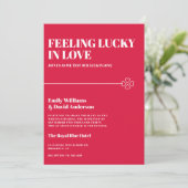 ラブクリムゾンレッドミニマルズ結婚 招待状 (スタンド正面)