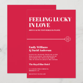 ラブクリムゾンレッドミニマルズ結婚 招待状