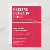 ラブクリムゾンレッド結婚ズ 招待状 (正面)