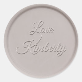 ラブクレイワックスシール付き ラウンドシール