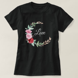 ラブクレセントバラ葉と Tシャツ