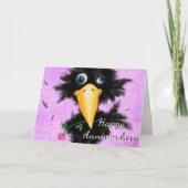 ラブクロウロマンチックにハッピーアニバーサリーカード カード (正面)