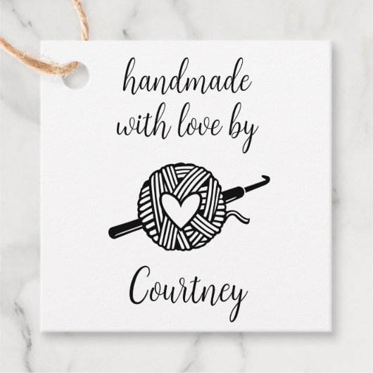 ラブクロシェで手作り フェイバータグ (正面)