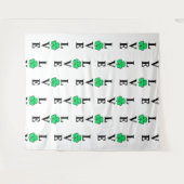 ラブクローバーシャムロックアイルランドアイリエレガントッシュ タペストリー (正面(横))