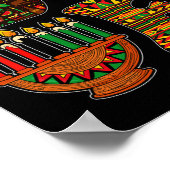 ラブクワンザキナーラプリンシプルキャンドルパンアフリカ ポスター (角)