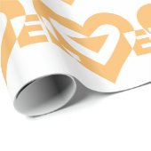 ラブグクールラフィックオレンジ ラッピングペーパー (ロールコーナー)