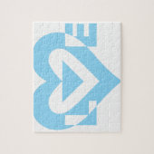 ラブグクールラフィックブルー ジグソーパズル (縦)