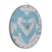 ラブグクールラフィックブルー ダーツボード (正面左)