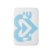 ラブグクールラフィックブルー バスマット (正面縦)