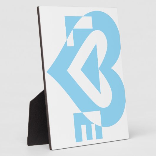 ラブグクールラフィックブルー フォトプラーク (側面)