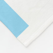 ラブグクールラフィックブルー フリースブランケット (角)