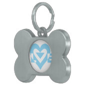 ラブグクールラフィックブルー ペットネームタグ (正面右)