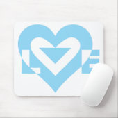 ラブグクールラフィックブルー マウスパッド (マウス)