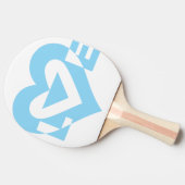 ラブグクールラフィックブルー 卓球ラケット (横)