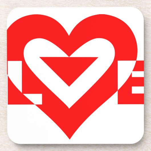 ラブグクールラフィックレッド コースター (正面)