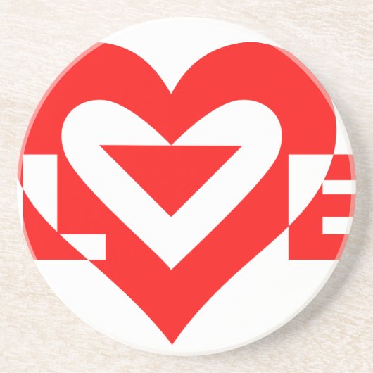 ラブグクールラフィックレッド コースター (正面)