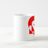 ラブグクールラフィックレッド コーヒーマグカップ (中央)