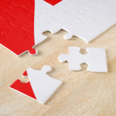 ラブグクールラフィックレッド ジグソーパズル (側面)