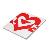 ラブグクールラフィックレッド タイル (側面)