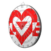 ラブグクールラフィックレッド ダーツボード (正面右)