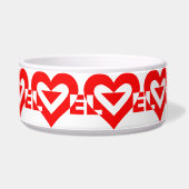 ラブグクールラフィックレッド ボウル (左)