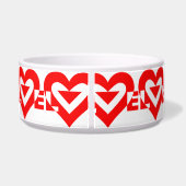 ラブグクールラフィックレッド ボウル (裏面)