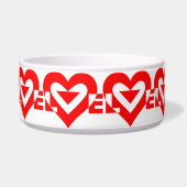 ラブグクールラフィックレッド ボウル (右)