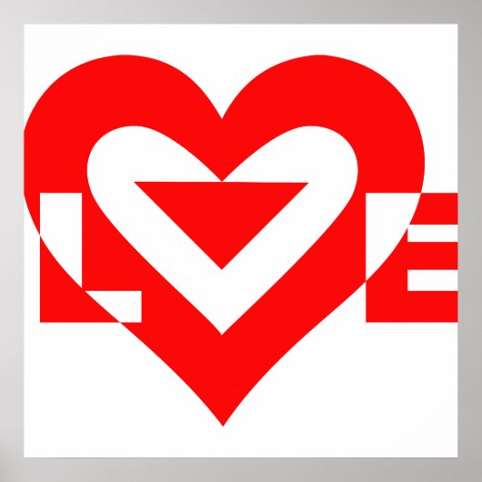 ラブグクールラフィックレッド ポスター (正面)