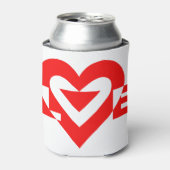 ラブグクールラフィックレッド 缶クーラー (缶正面)