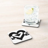 ラブグクールラフィック、ブラック コースター (右側)